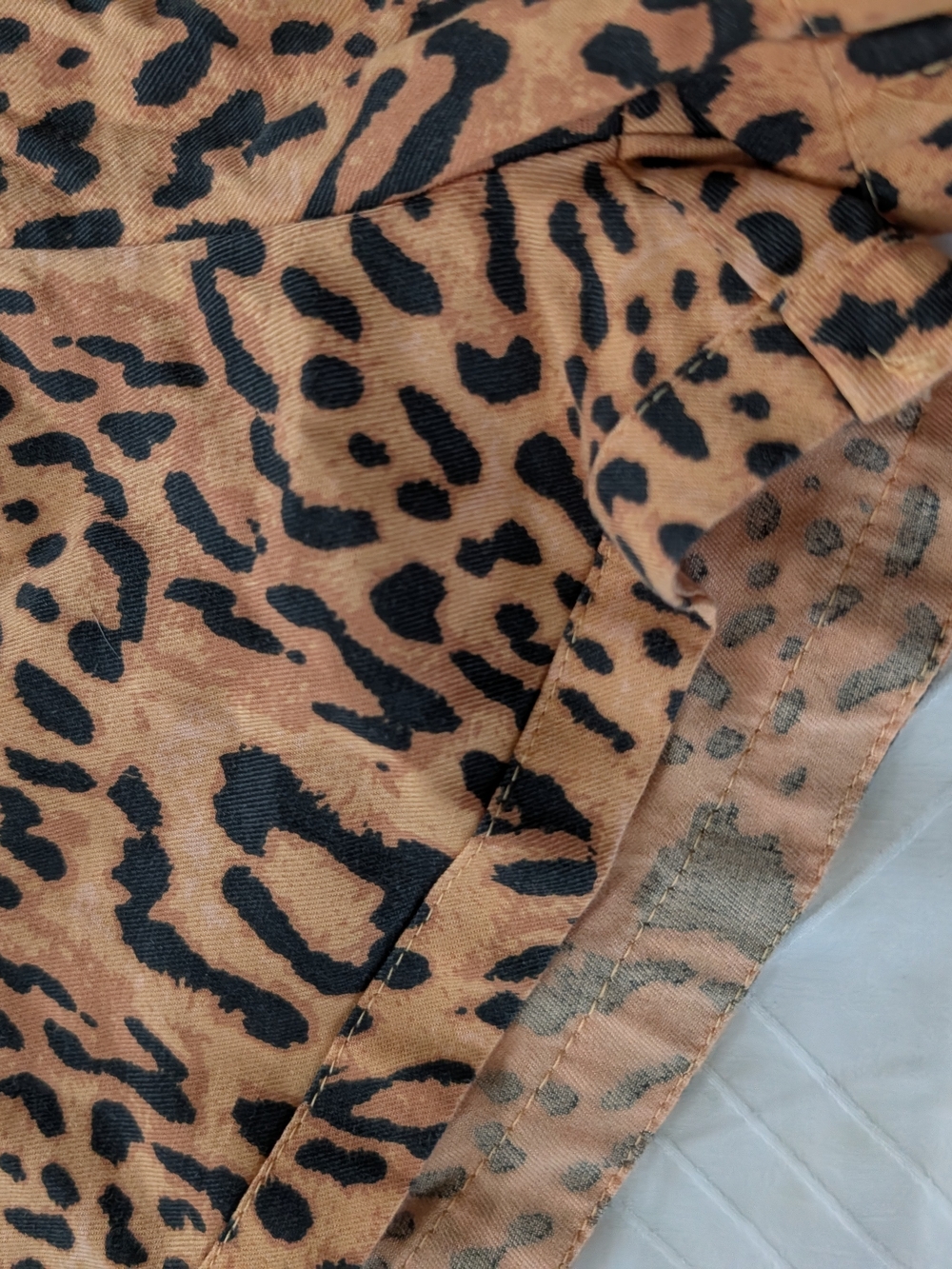 Billabong Leopard Print Tan and Black Women's Shorts - Picture 2 of 4